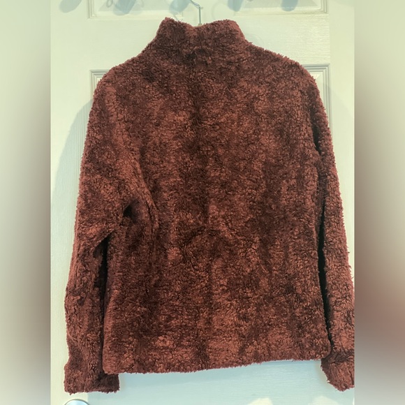 Pendleton Burgundy Teddy Sherpa Jacket Sz M - Picture 2 of 6